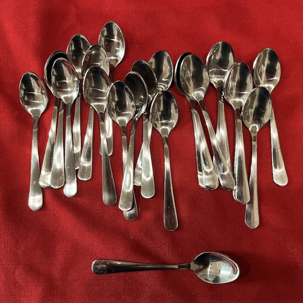 Lot of 24 Tasting Spoons